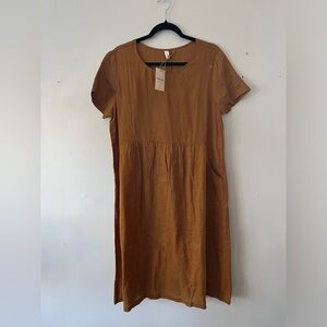 Grae Cove Brownish Orange 100% Linen dress!!!
